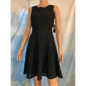 New York & Company Black Sleeveless Lace Dress size 2 NWT